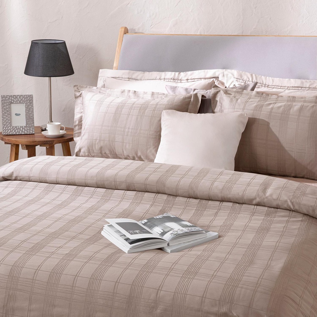  Saule %100 Pamuk King Size Nevresim Seti 230X220 Cm Taş